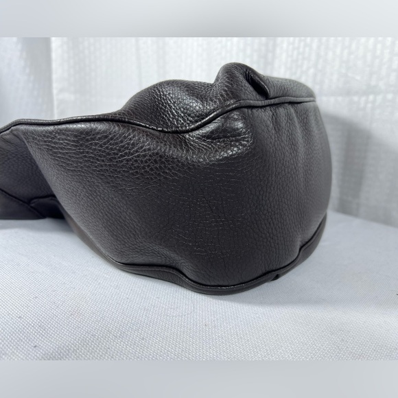 Gucci Dark Chocolate Brown Pebbled Leather Jackie Web Hobo Bag – Made in Italy - Picture 7 of 16